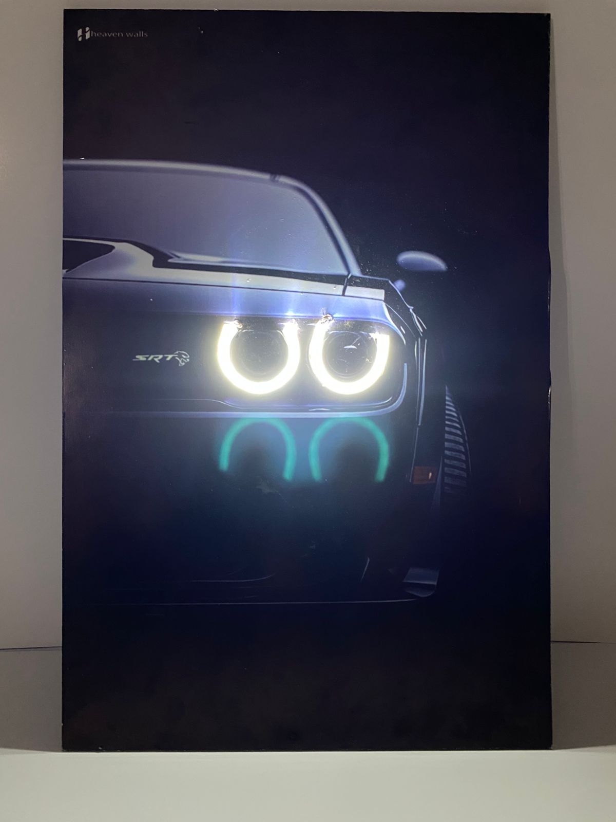 Dodge Challenger SRT Hellcat - Car Neon Frame