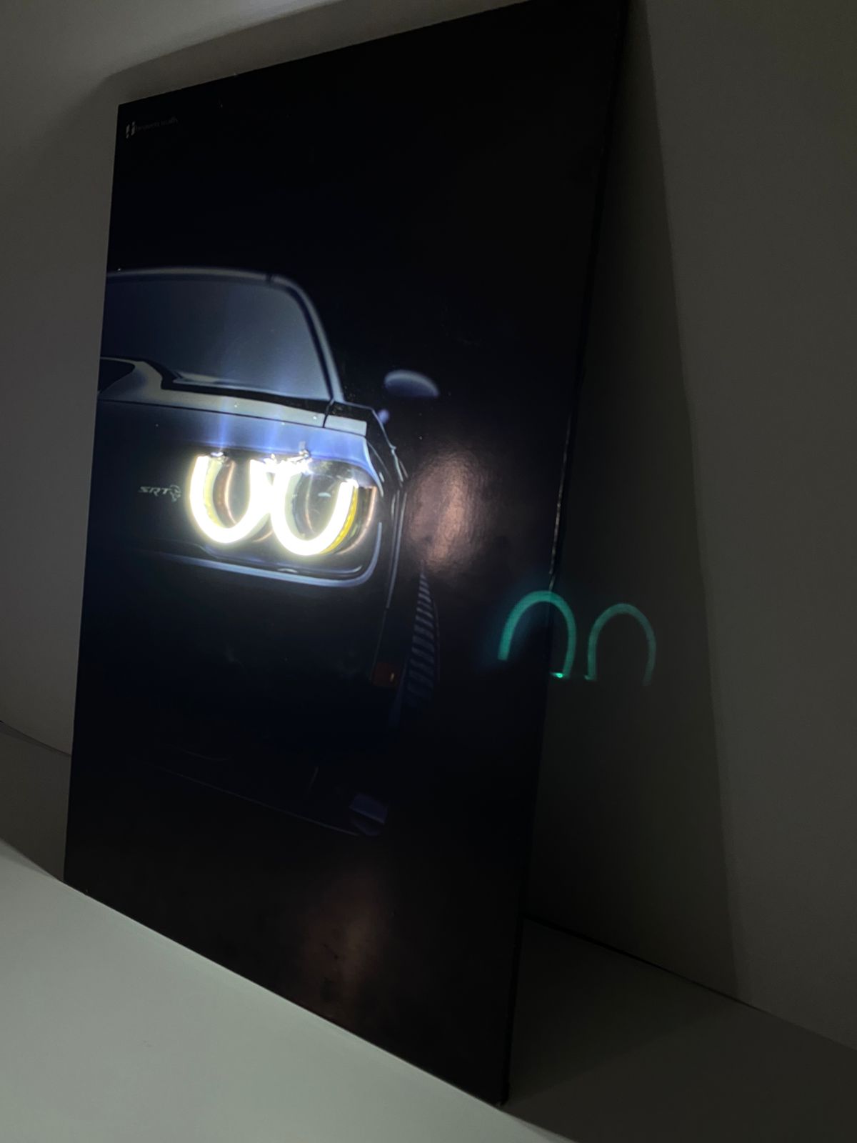 Dodge Challenger SRT Hellcat - Car Neon Frame
