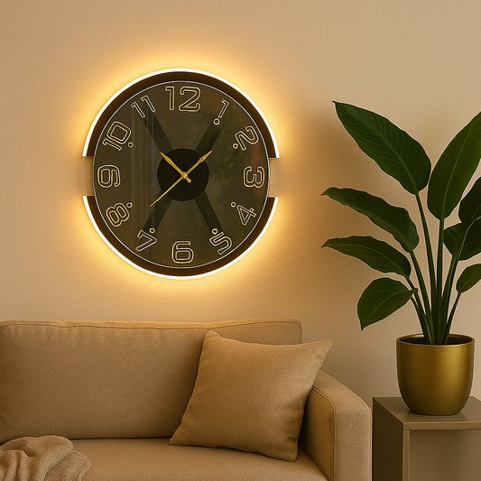Modern Style Neon X Clock Ambient Light 50% Off