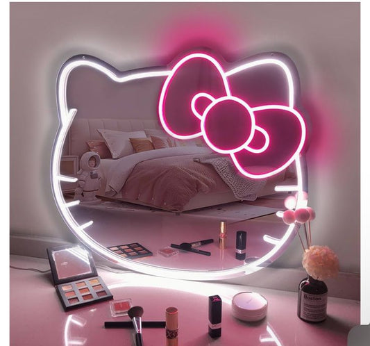 Hello Kitty Neon Selfie Mirror - Neon Lights