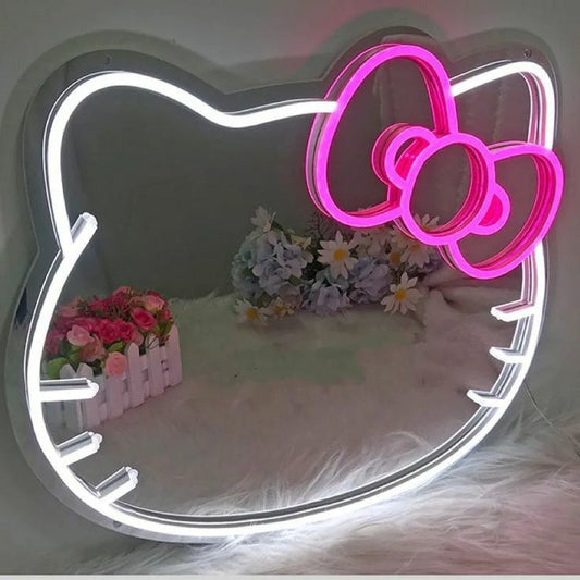 Hello Kitty Neon Selfie Mirror - Neon Lights