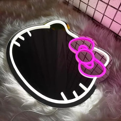 Hello Kitty Neon Selfie Mirror - Neon Lights