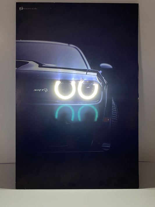 Dodge Challenger SRT Hellcat - Car Neon Frame
