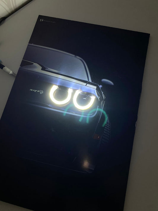 Dodge Challenger SRT Hellcat - Car Neon Frame