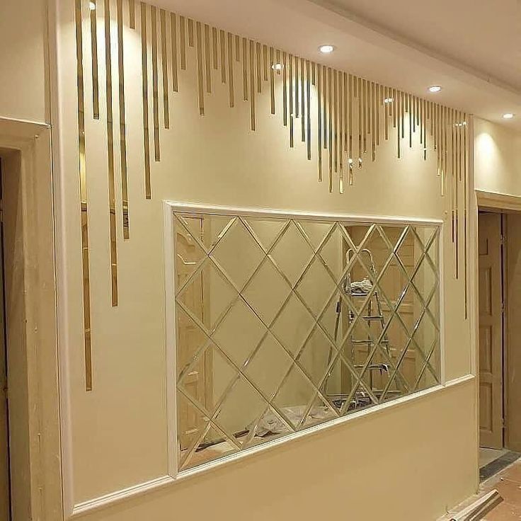 DIY Acrylic Mirror Strips Decor - Wall Decorations