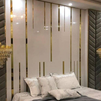 DIY Acrylic Mirror Strips Decor - Wall Decorations